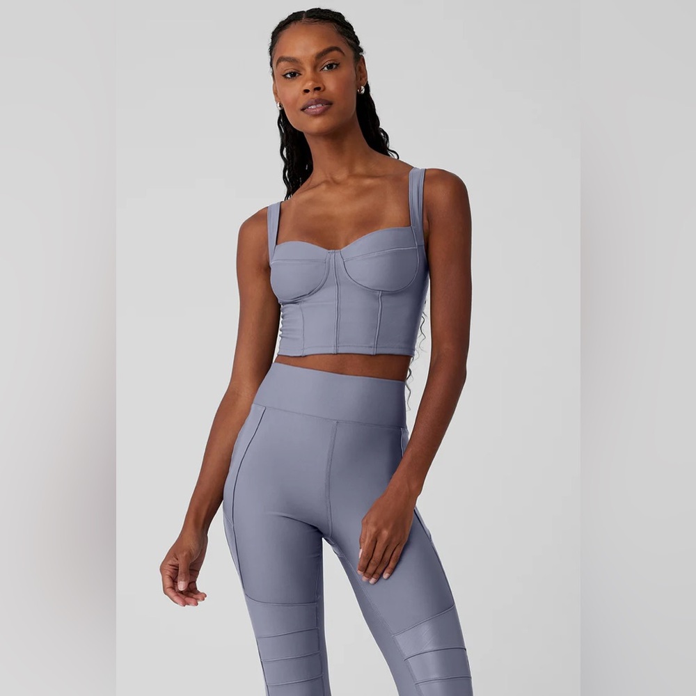 NWT Alo Yoga Airlift Winter Warm Cropped Supermoto Tank